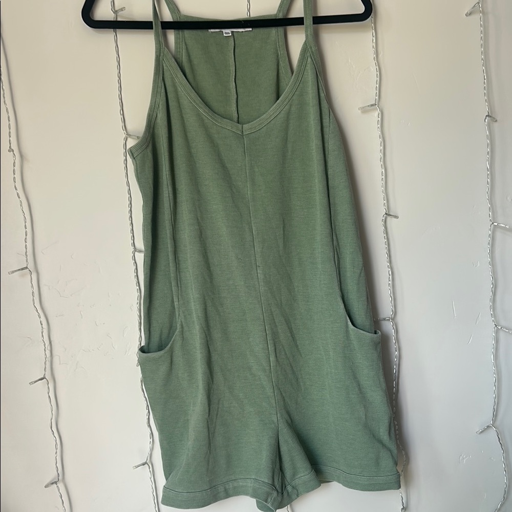 Green Sleeveless Women's One Piece